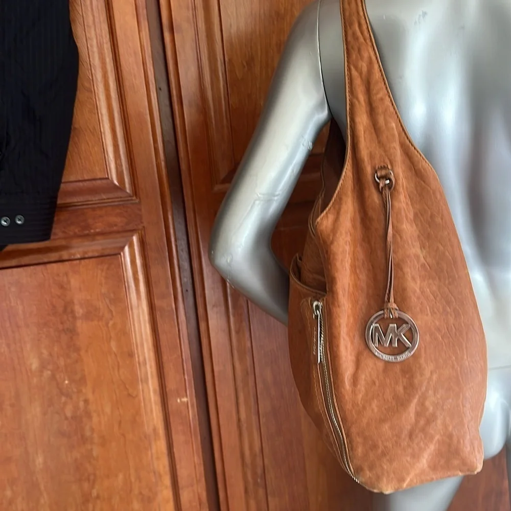 Michael Kors MK Cognac Crosby Hobo Bag